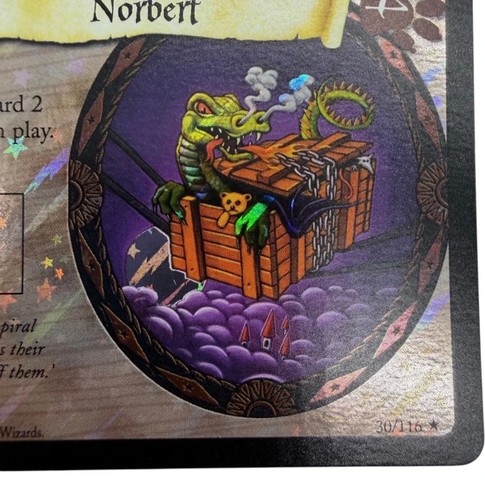 Harry Potter TCG Norbert 30/116 Holofoil Rare Base Set 2001 Wizards Excellent